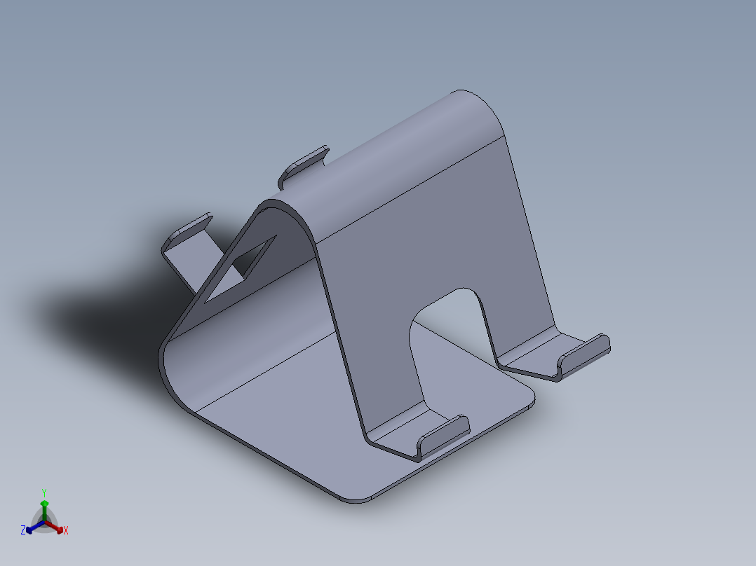 手机支架正等轴测图