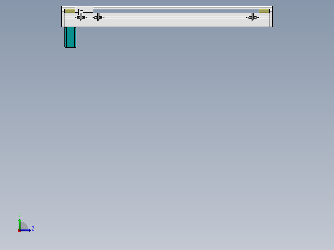 自制同步带模组设计左视图