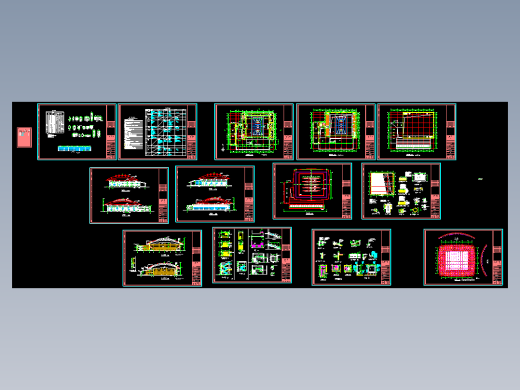 二层体育馆建筑设计施工图