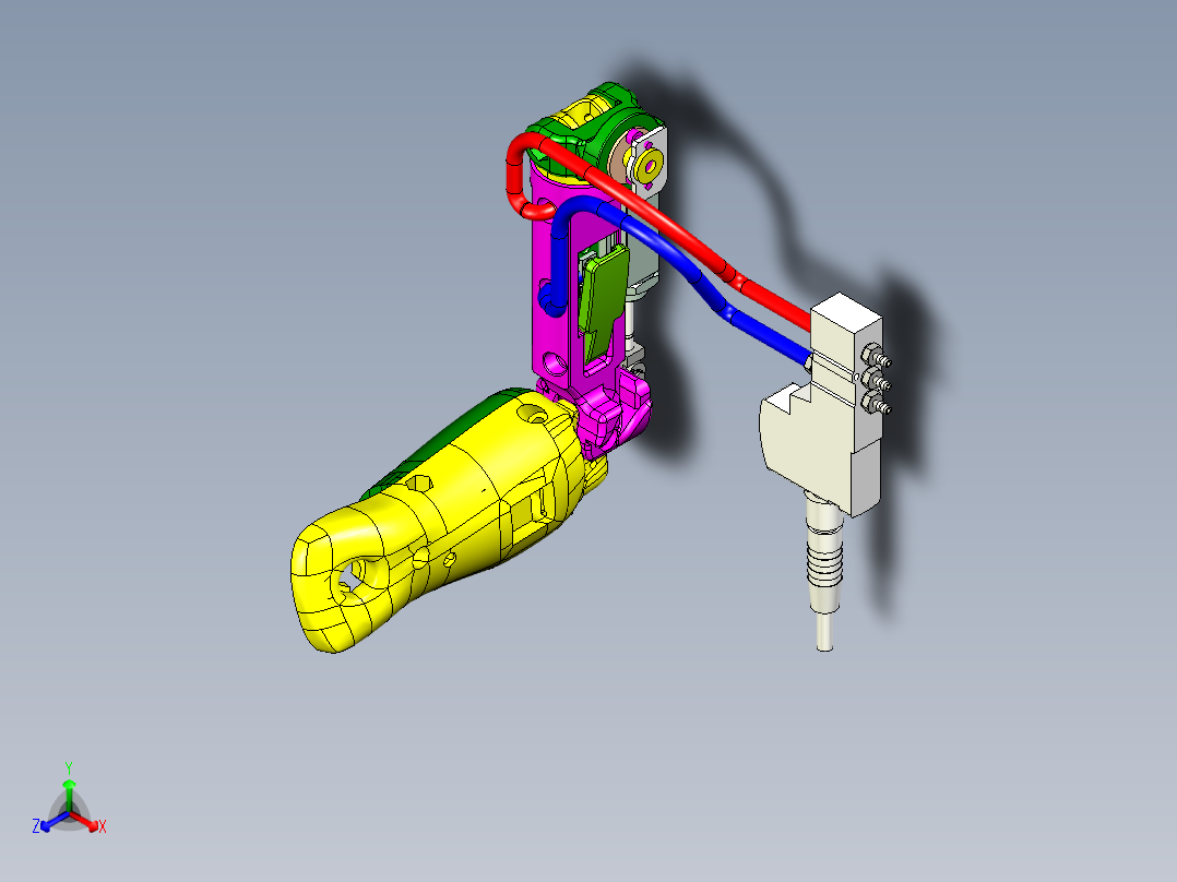 机械臂正等轴测图