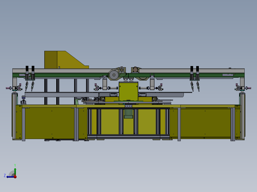 S5齿轮传动印花机sw16可编辑右视图