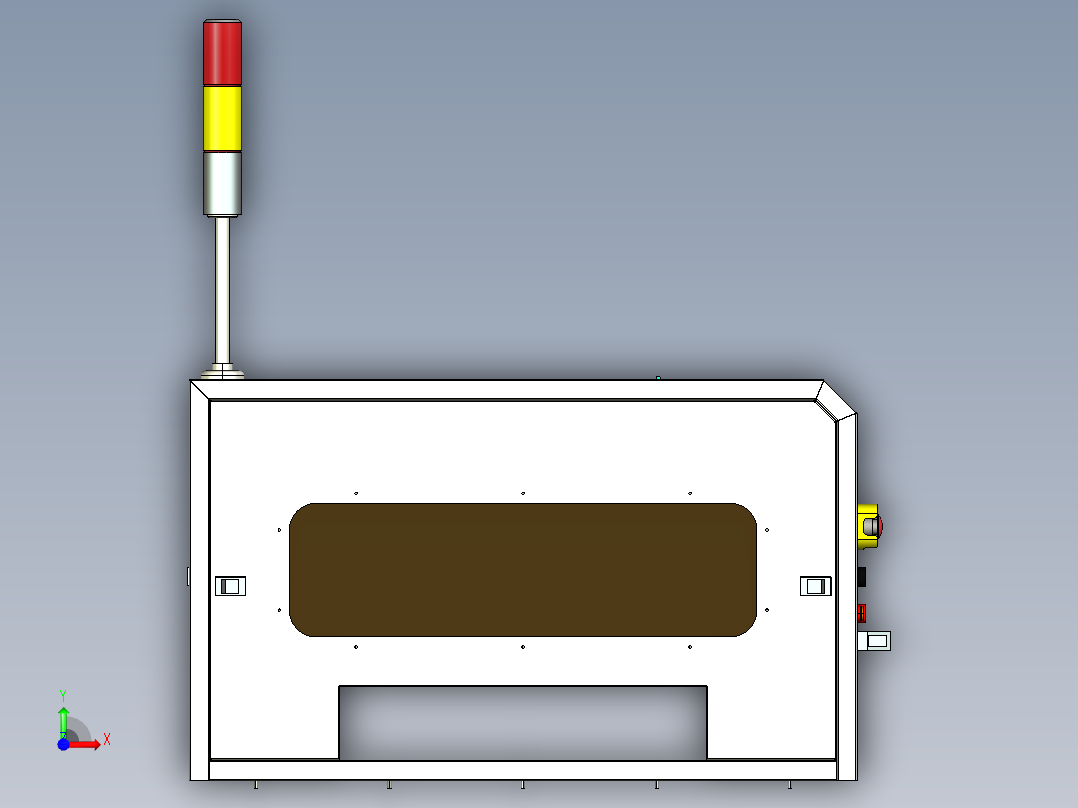 贴条形码二维码设备SMT在线式贴条码标签设备前视图