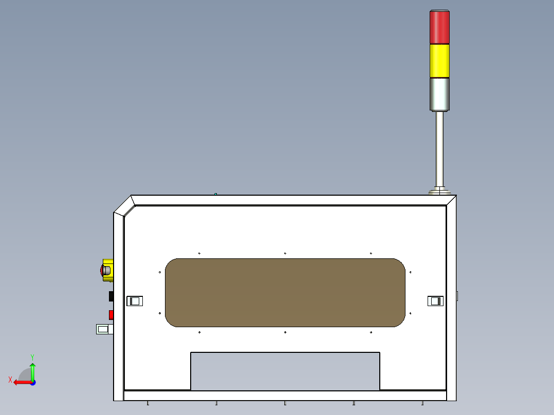 贴条形码二维码设备SMT在线式贴条码标签设备后视图