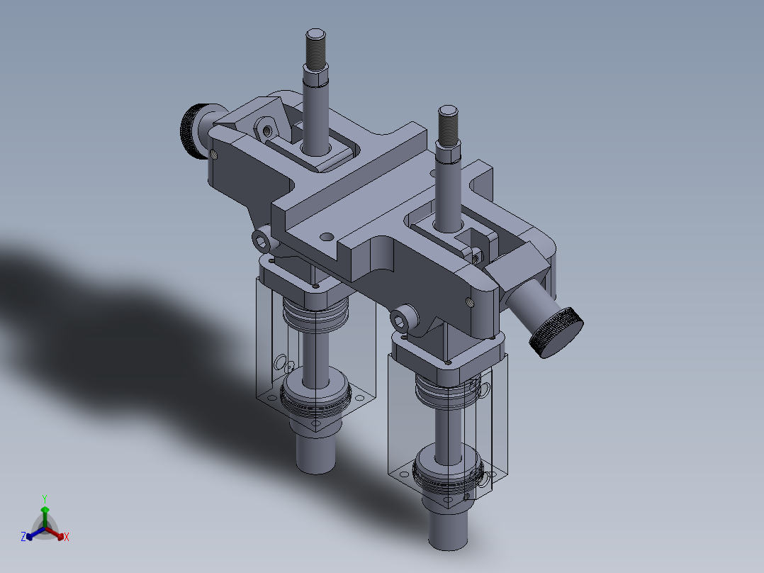 专用气缸（带机器部件的气动装置）40x16x50 mm