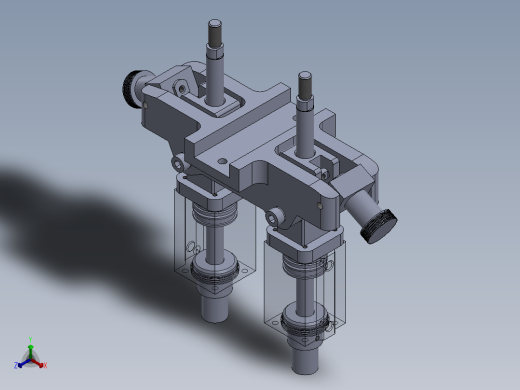 专用气缸（带机器部件的气动装置）40x16x50 mm