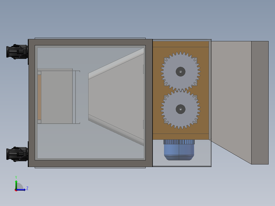 A2004047-塑料粉碎机左视图