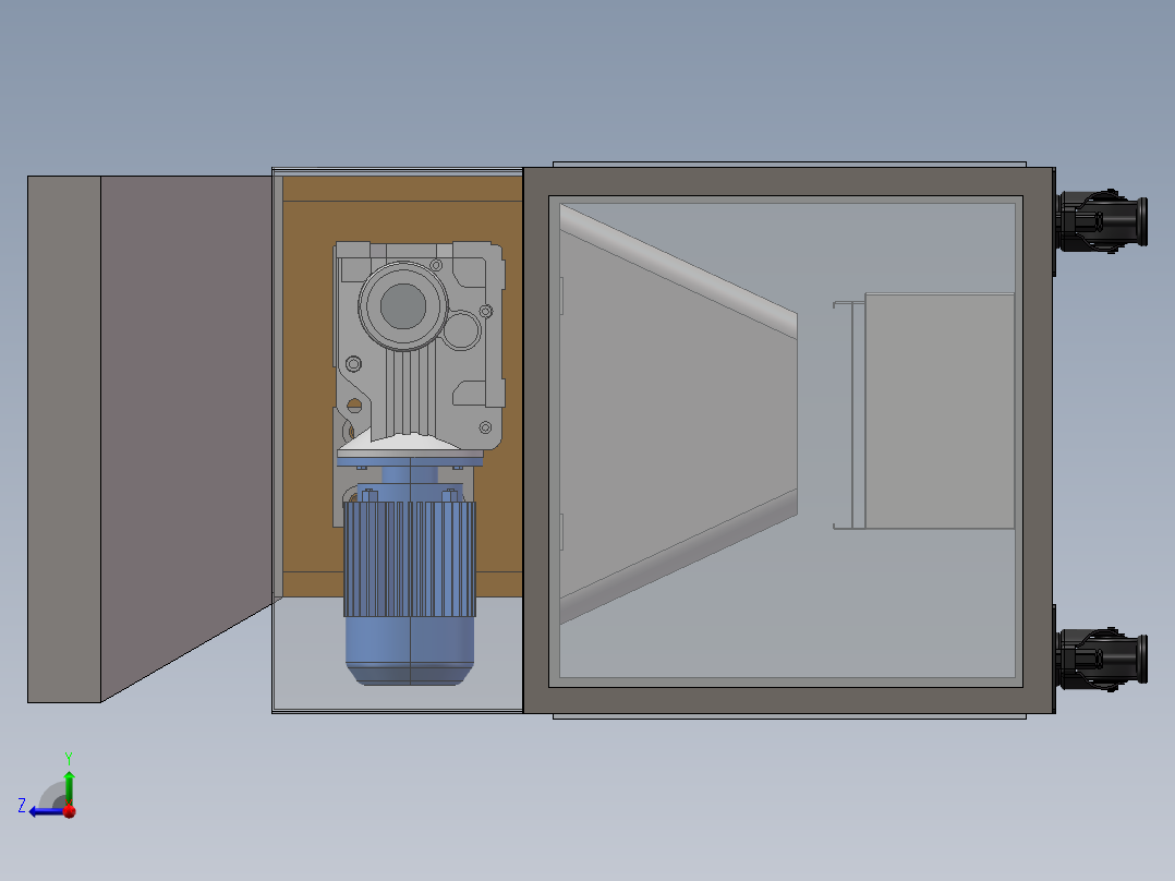 A2004047-塑料粉碎机右视图