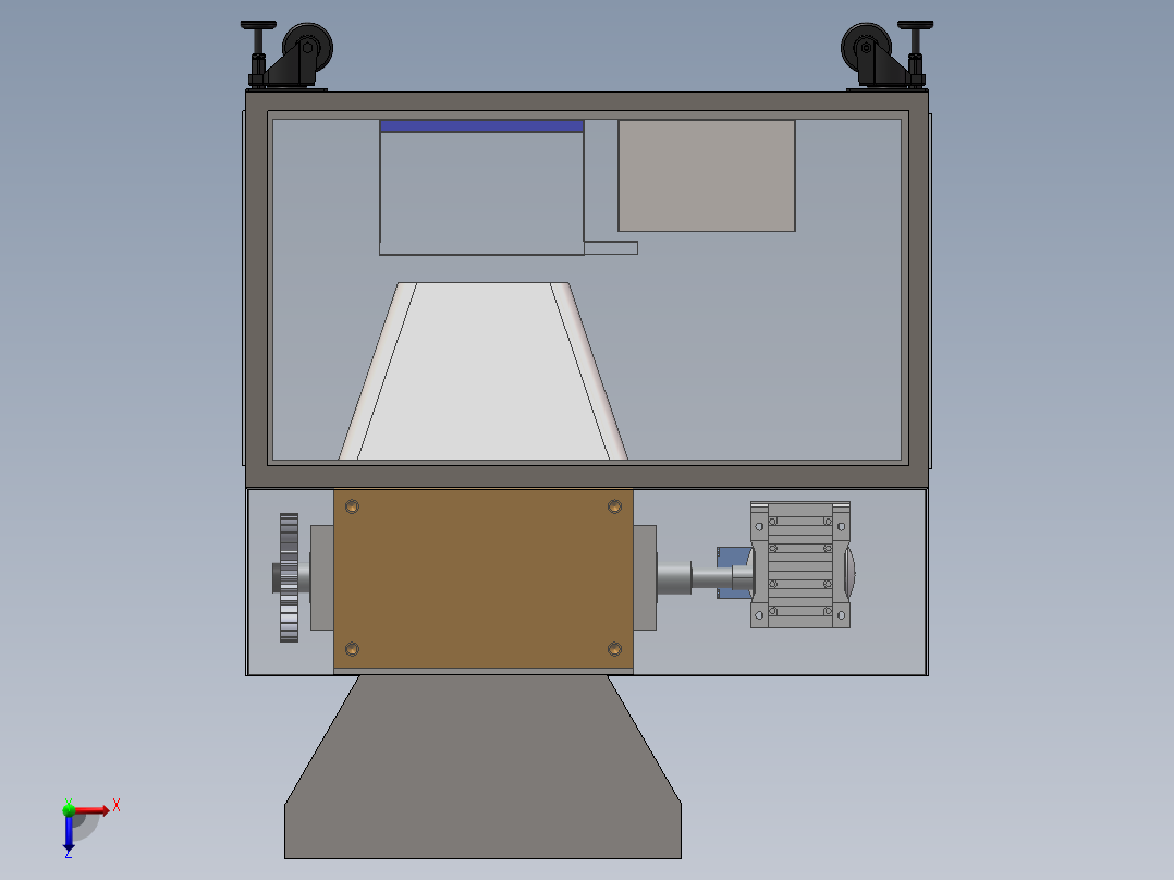 A2004047-塑料粉碎机俯视图