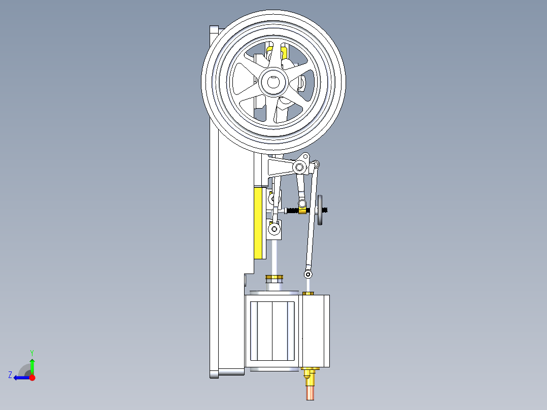 B3003604-蒸汽机右视图