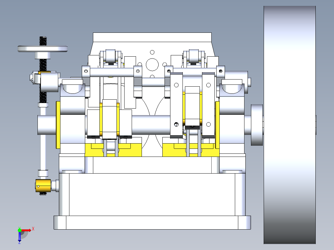 B3003604-蒸汽机俯视图
