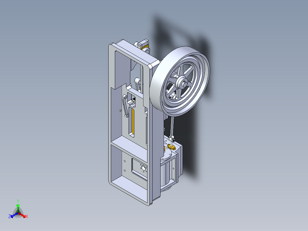 B3003604-蒸汽机正等轴测图