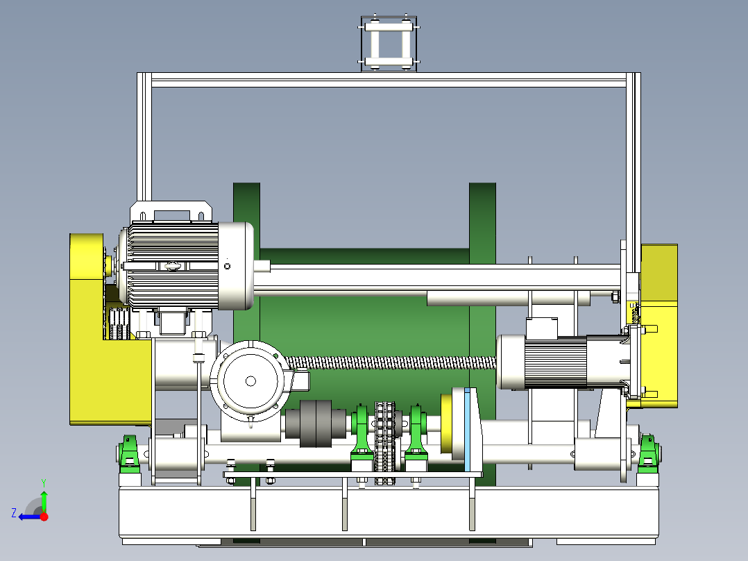 全自动放线机右视图