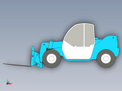 B3003518-紧凑型叉车 telehandler GTH-5519前视缩略图