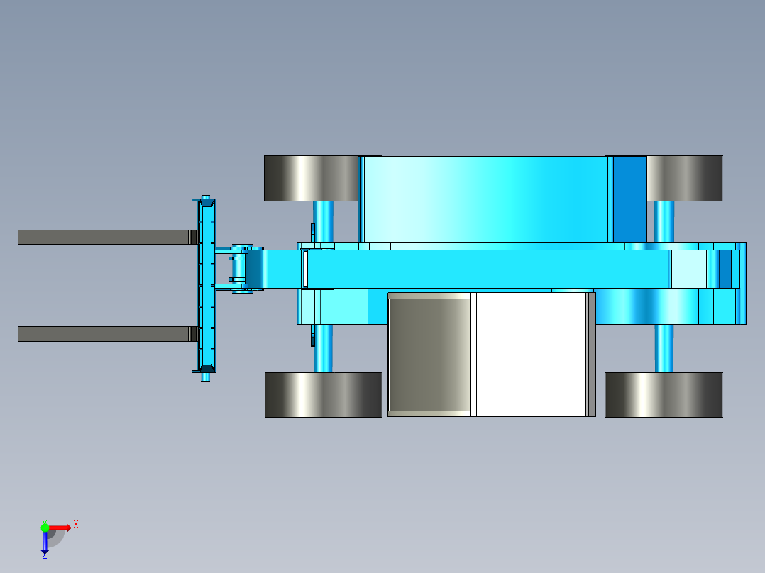 B3003518-紧凑型叉车 telehandler GTH-5519俯视图