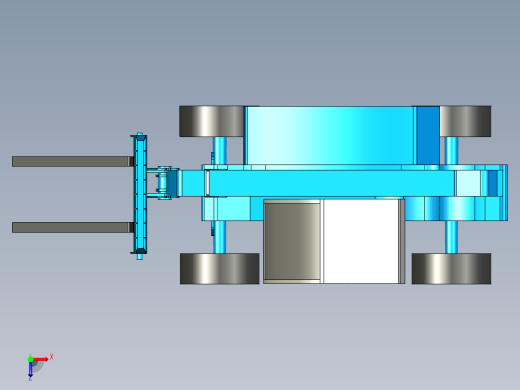 B3003518-紧凑型叉车 telehandler GTH-5519俯视缩略图