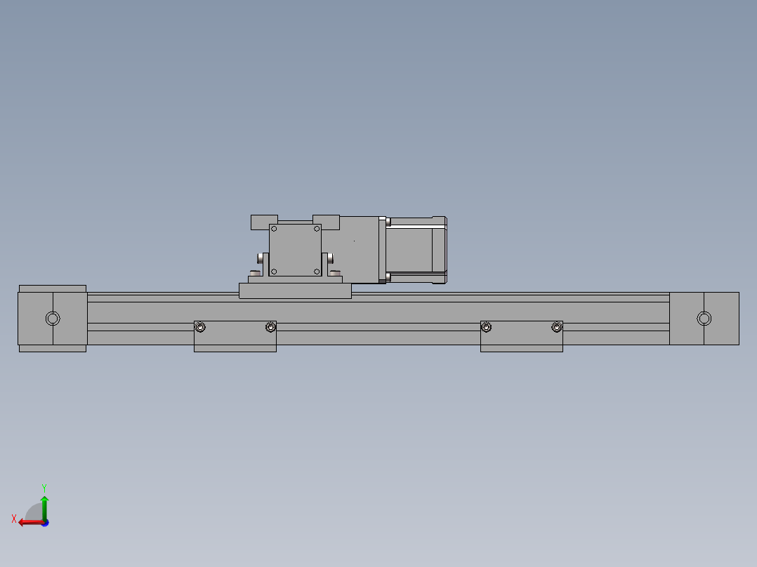 二维移动平台 后视图