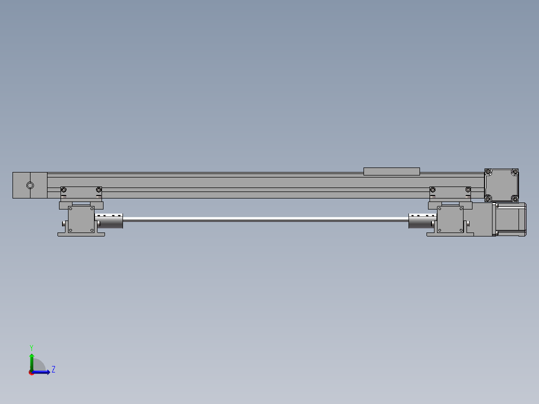 二维移动平台 左视图