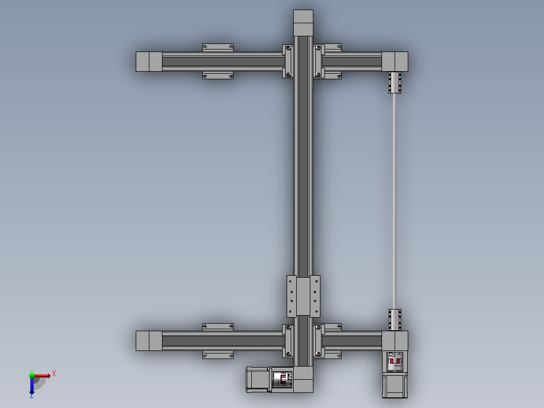 二维移动平台 俯视图