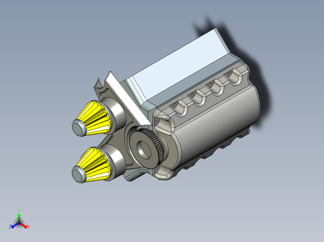 v6_引擎正等轴测图