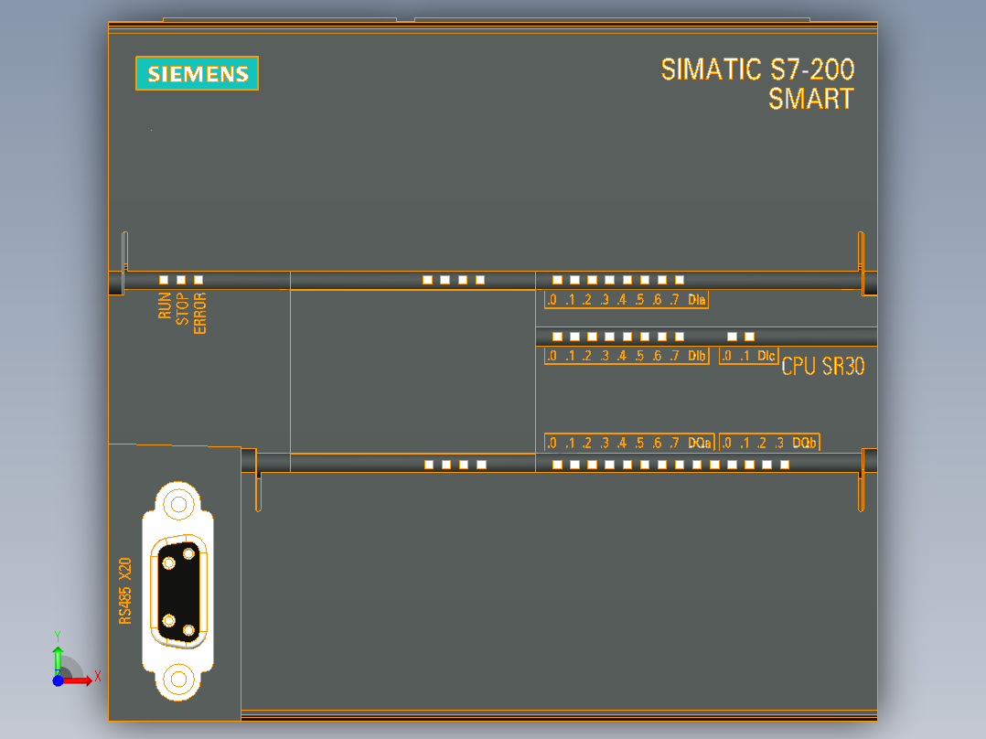 西门子SMARTsr30PLC前视图