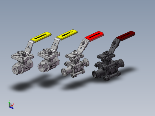 4款570101手动球阀模型