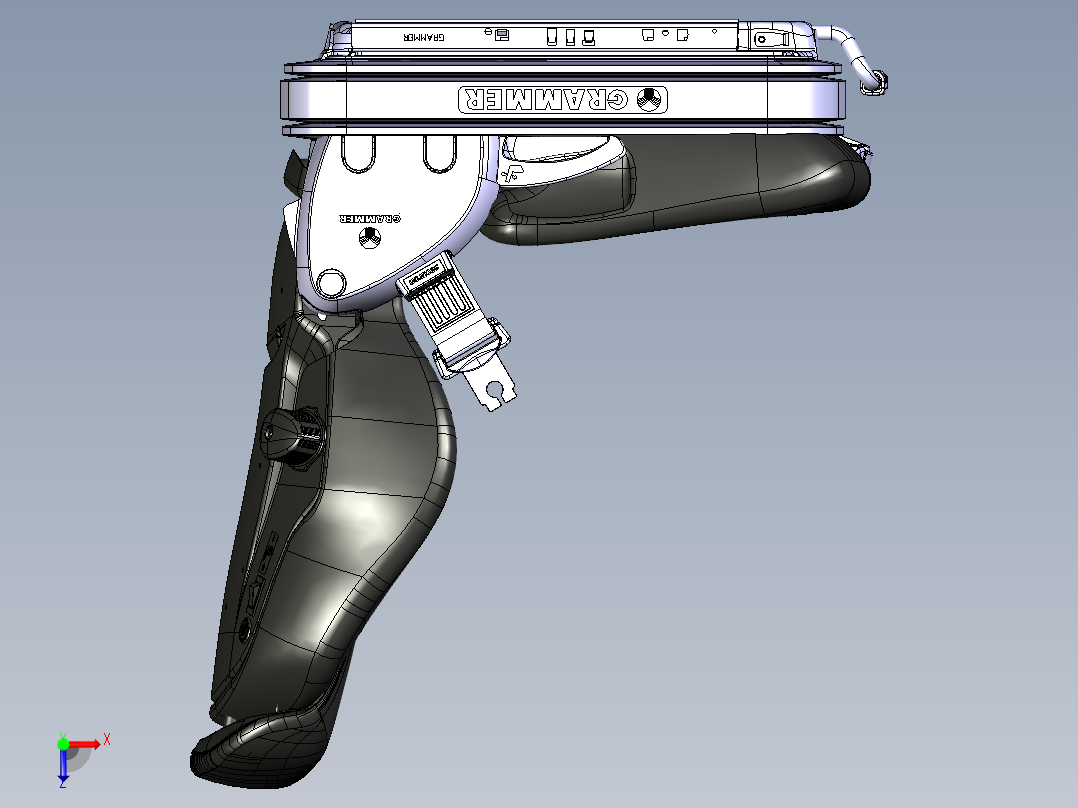 Grammer汽车座椅三维建模图纸俯视图