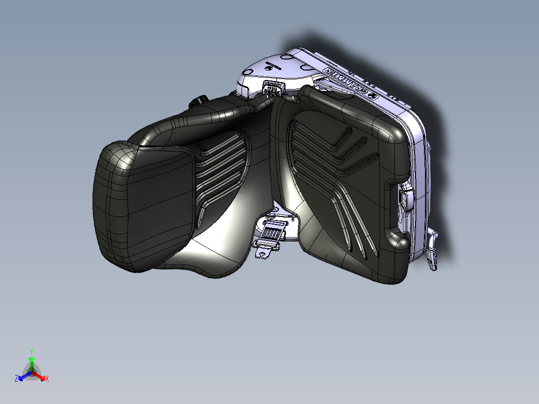 Grammer汽车座椅三维建模图纸正等轴测图