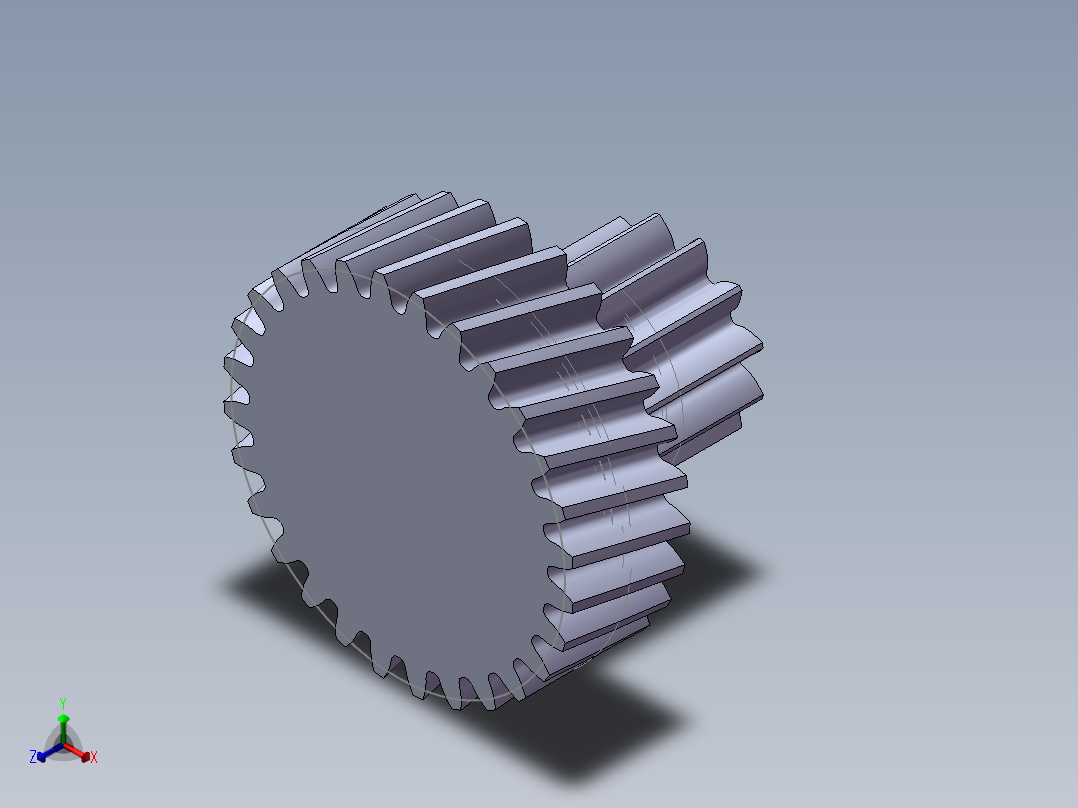 齿轮建模 SW21 wuqi5260正等轴测图