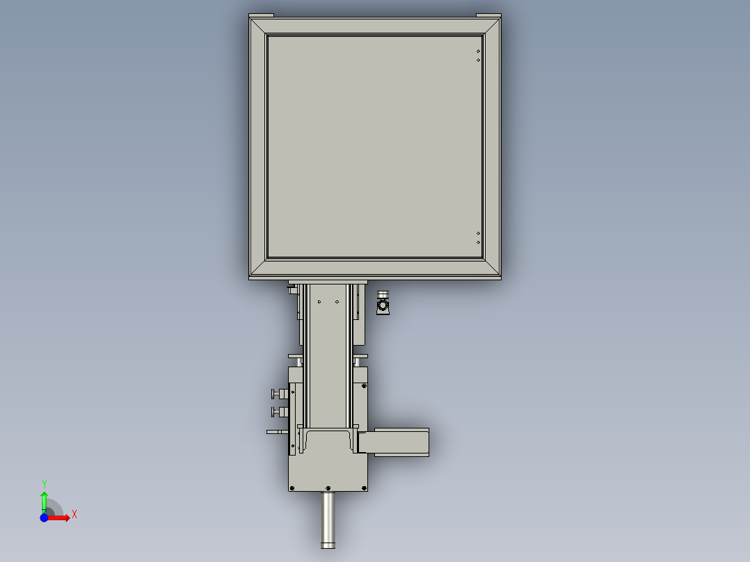 便于检测密封性的气密机前视图