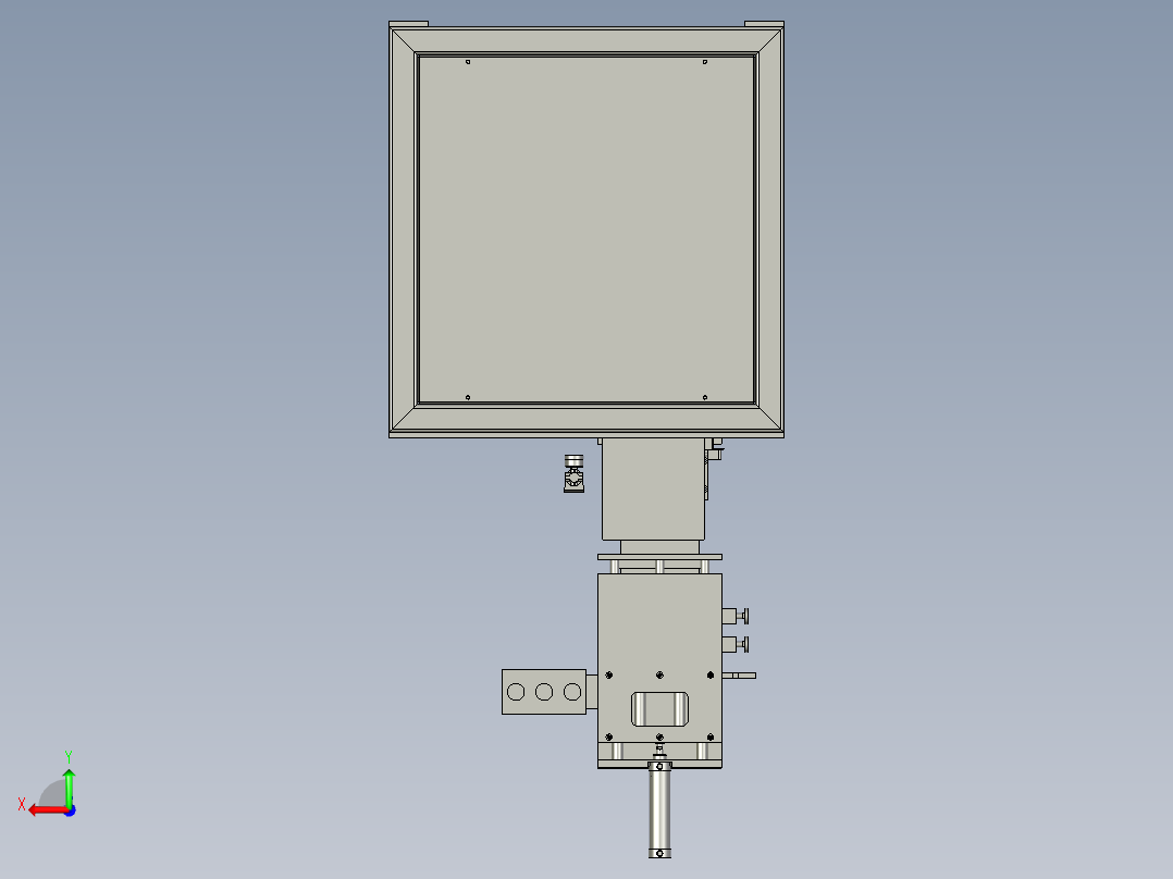 便于检测密封性的气密机后视图