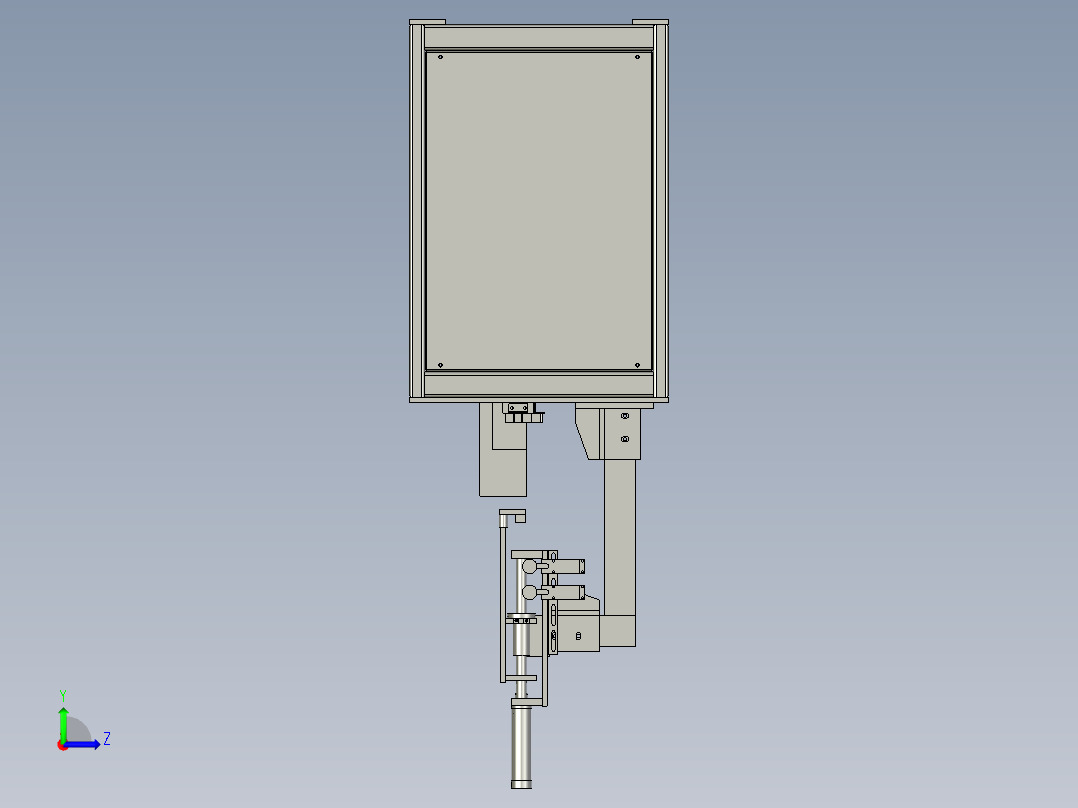 便于检测密封性的气密机左视图