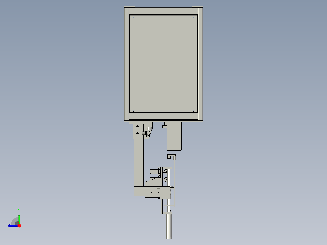 便于检测密封性的气密机右视图