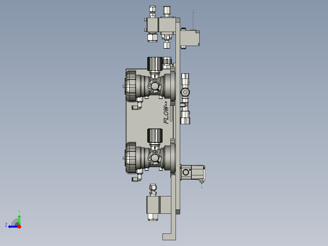 76071376-药液阀安装板组件右视图