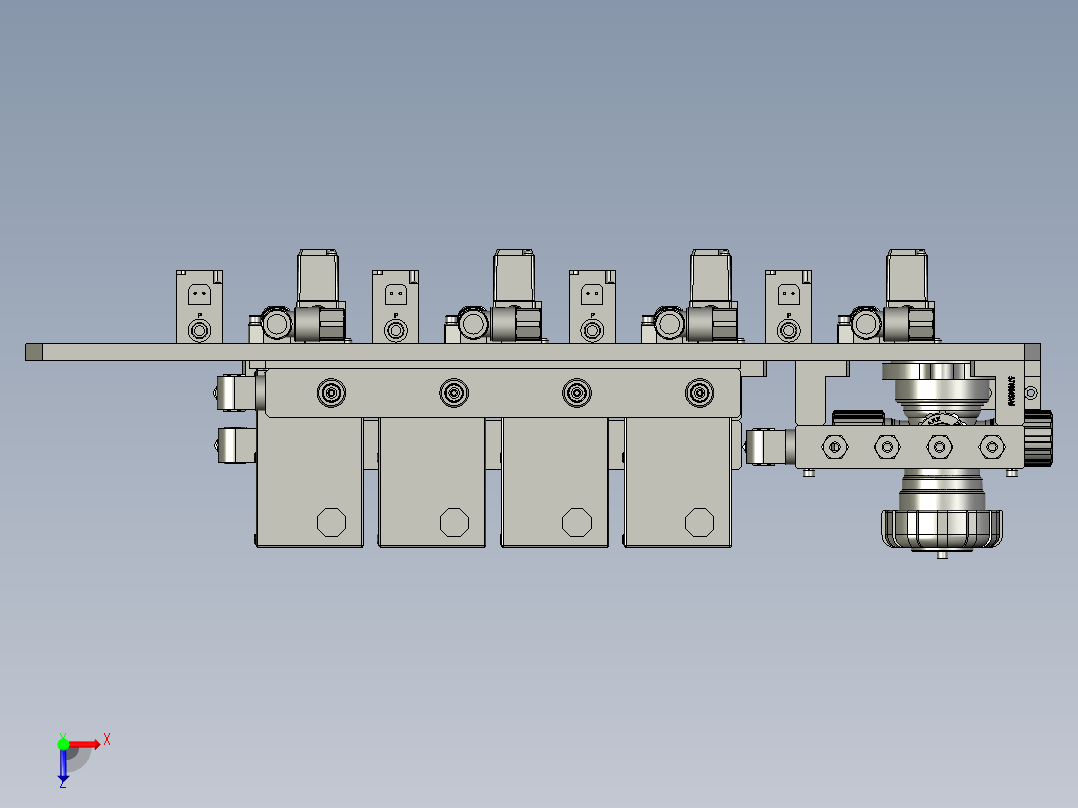 76071376-药液阀安装板组件俯视图