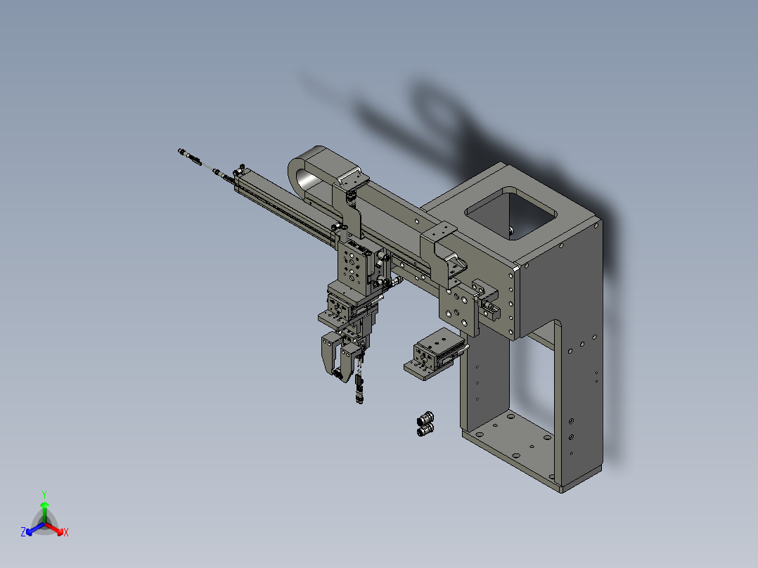 S2202110110000转轴移栽至压装位正等轴测图