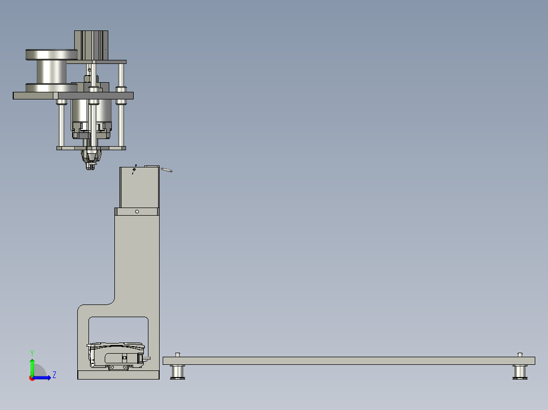 ZGD1V71FAE08-E000-O型圈上料模组含振动盘左视图