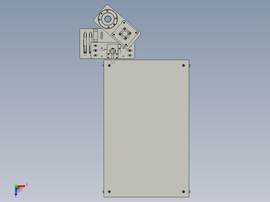 ZGD1V71FAE08-E000-O型圈上料模组含振动盘俯视图