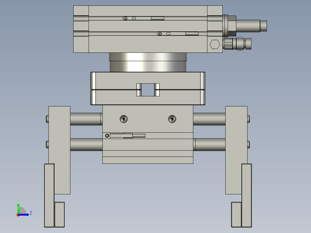 BBBB-上盖组件手抓左视图