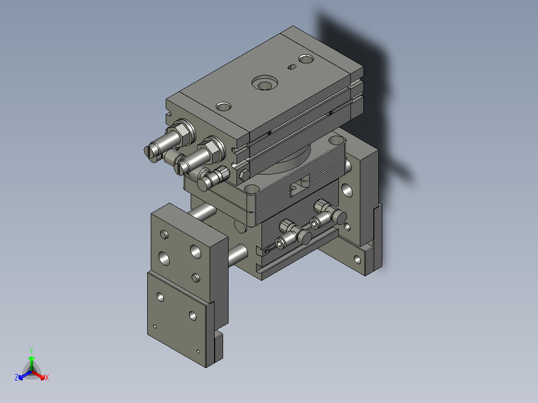 BBBB-上盖组件手抓正等轴测图
