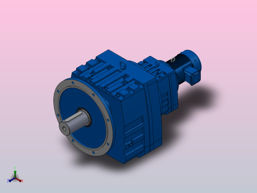 RF167R97法兰轴伸式组合型斜齿轮减速机RF167R97-Y2.2-4P-100-M1-0°-Φ660