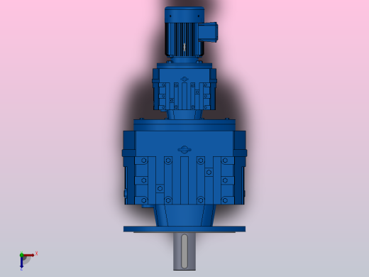 RF167R97法兰轴伸式组合型斜齿轮减速机RF167R97-Y2.2-4P-100-M1-0°-Φ660俯视缩略图