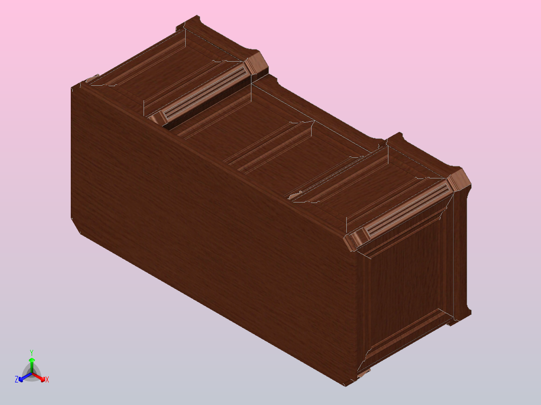 办公写字桌主视图