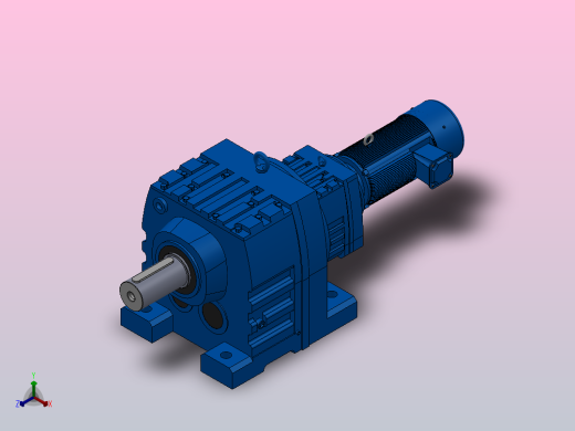 R147R87底脚轴伸式安装组合型斜齿轮减速机R147R87-Y2.2-4P-100-M1-0°