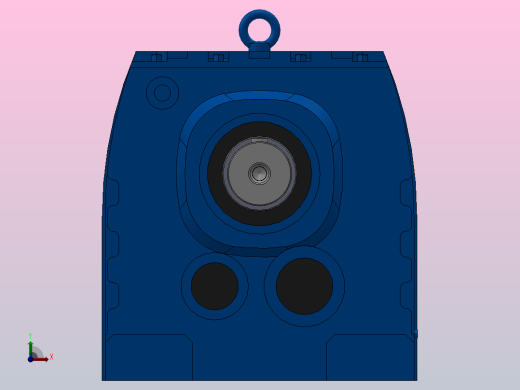 R147R87底脚轴伸式安装组合型斜齿轮减速机R147R87-Y2.2-4P-100-M1-0°前视缩略图