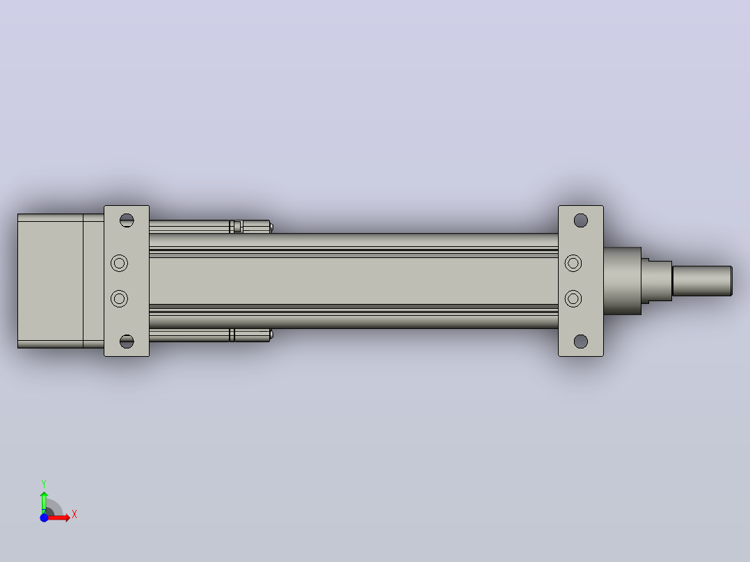 RKD50-150-P-LB-75-B3折返电动缸前视图