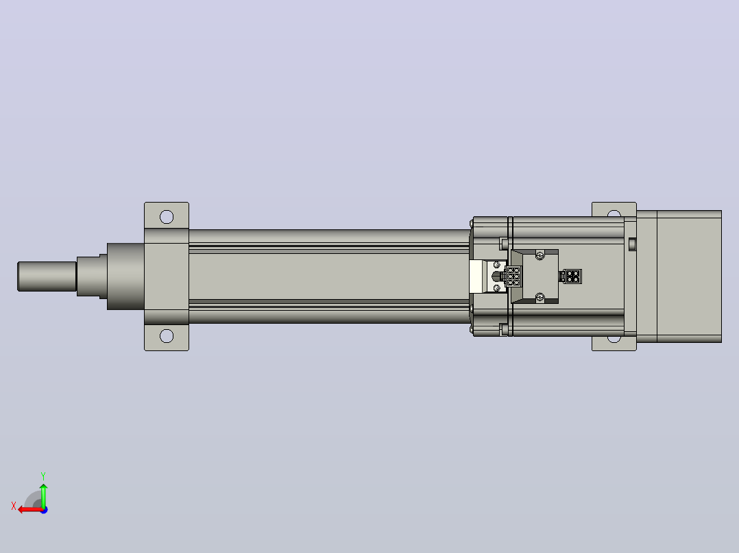 RKD50-150-P-LB-75-B3折返电动缸后视图