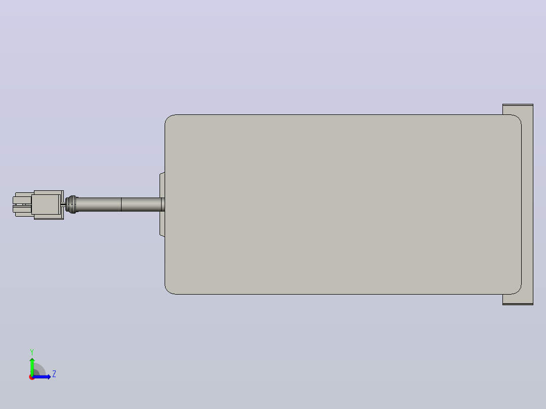 RKD50-150-P-LB-75-B3折返电动缸左视图