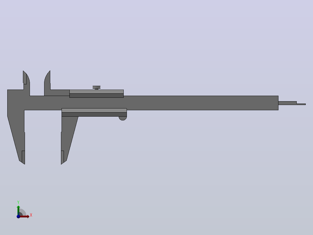 ZZ-00502-1 I型游标卡尺[140-235C]前视图