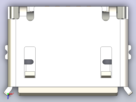 微型USB 5引脚，直角SMT俯视缩略图