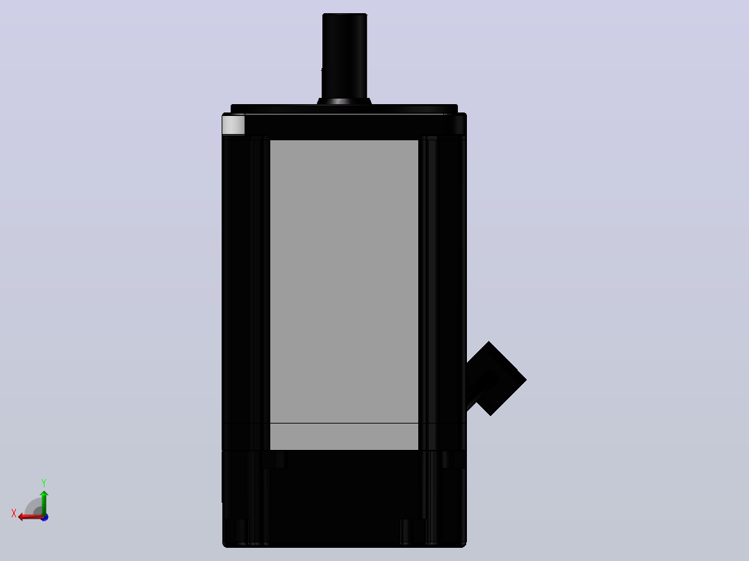 台达电机 ECMA-J10910RS（1000w增量型低惯量无刹车）后视图